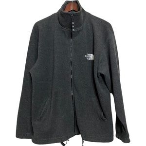 4/$24 The North Face Gray Fleece Zip Up Jacket Size Large